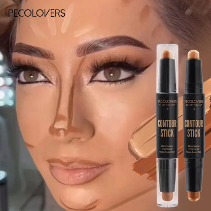 Double Head Highlight Pen Face Make Up Liquid Waterproof Contouring Foundation Contour Makeup Concealer Stick Pencil Cosmetics.