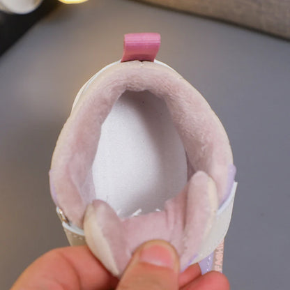 2023 Children sports Fashion shoes  winter warm walking shoes Casual sneakers for kids.