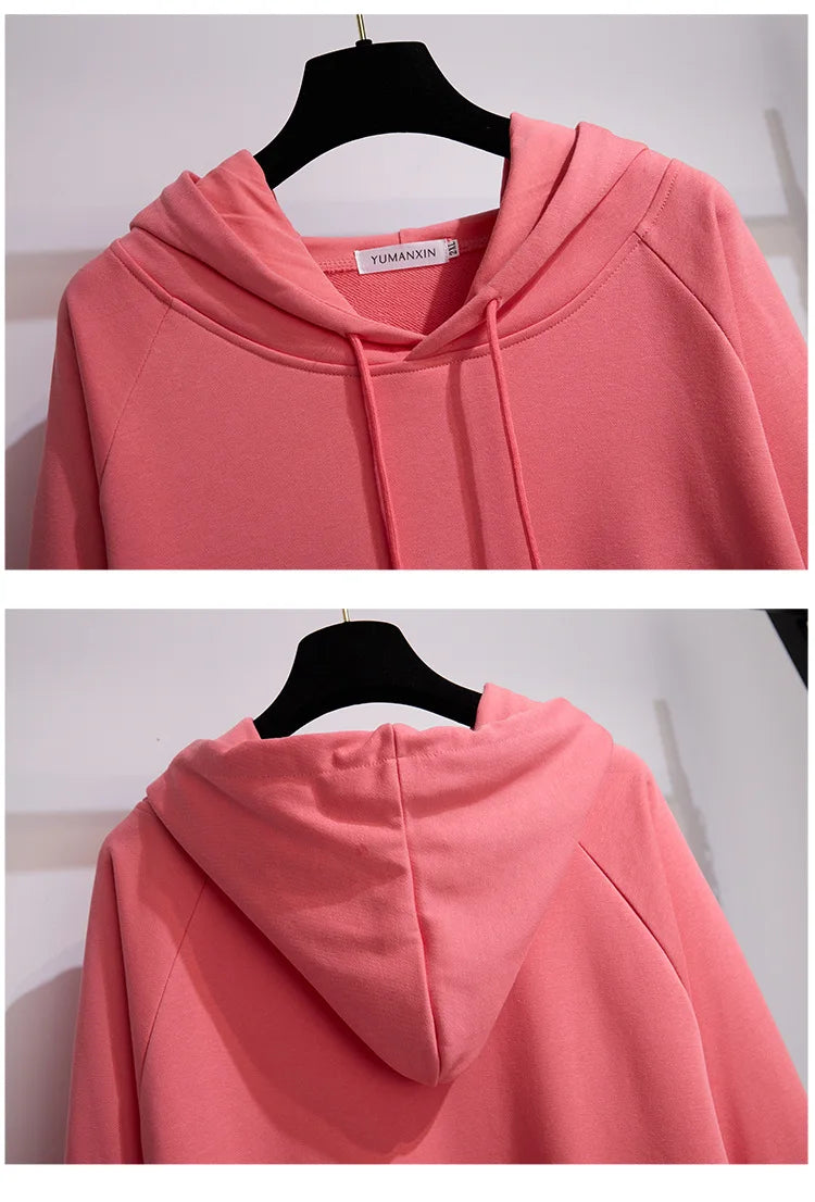 175 kg Plus Size Damen Büste 170 Frühling Herbst Lose Brief Kapuzenpullover Sweatshirt Schwarz Rot Weiß 4XL 5XL 6XL 7XL 8XL 9XL