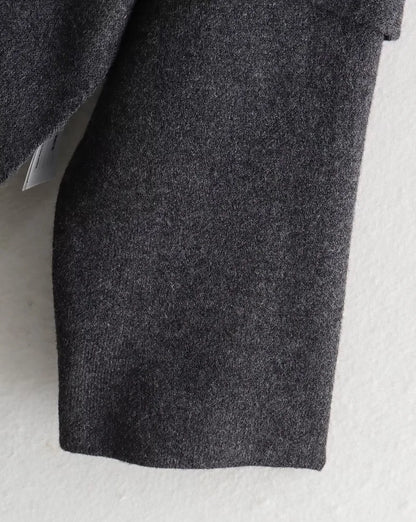 MUJER Plüsch-Wintermäntel für Damen, asymmetrischer Schal, Halbsaison-Jacke für Damen, Parkas, langärmelig, gepolsterter Mantel, Damenjacke
