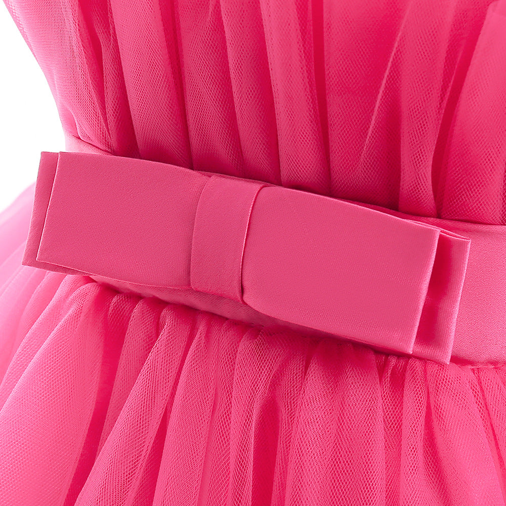 Formelle Abendkleider für Kinder, elegante Partykleider für Mädchen, Kleider mit abnehmbarem Prinzessinnenkleid