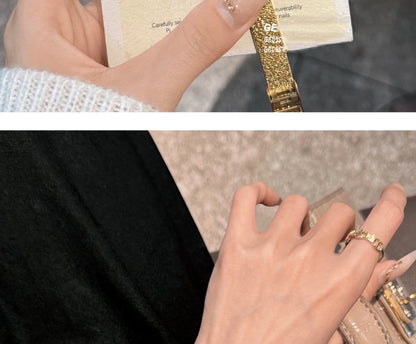 GEDI Golden Watch Light Luxury Quartz Stainless Steel Watch Casual Fashion Dress Temperament Waterproof Women's Wristwatches