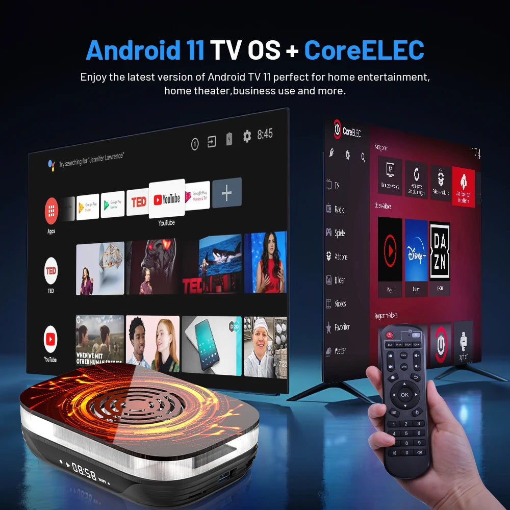 KINHANK Amlogic S905X4 Retro Video Game Console Super Console X4 Plus 90000 Game for 60+ Emulator Arcade/MAME/NAOMI Game Console.