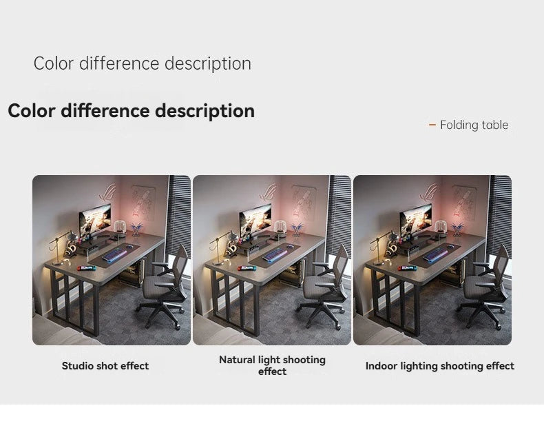 Computertisch, Desktop, Schlafzimmer zu Hause, Schülerlernen, Schreiben, Internet-Netzwerk, roter E-Sport-Schreibtisch, Miethaus, einfaches Büro
