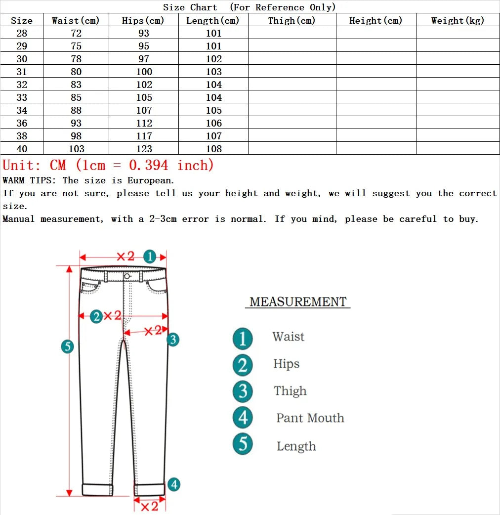 2024 Winter Brand Men Warm Fleece Jeans Fashion Thermal Business Pants Retro Classic Denim Trousers Casual Stretch Slim Jeans.