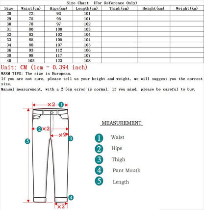 2024 Winter Brand Men Warm Fleece Jeans Fashion Thermal Business Pants Retro Classic Denim Trousers Casual Stretch Slim Jeans.