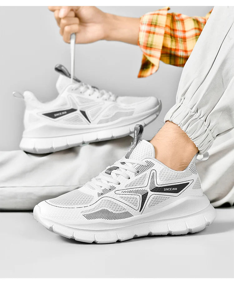 Men's Running Shoes Marathon Breathable Lightweight Women's Comfortable Casual Athletic Nonskid Walking Sports Sneakers