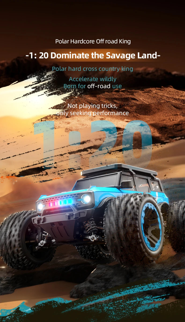 ZLL SG201 MAX 1:20 High Speed Drift Racing Car 70KM/H Brushless Motor 4WD RC Off Road Car Monster Trucks Toys For Kids Gifts.