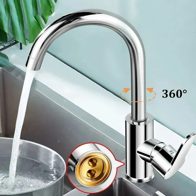 Household Splash-proof Boosting Hot And Cold Faucet Hot And Cold Kitchen Faucet Vegetable Wash Basin Dishwashing Pool Sink