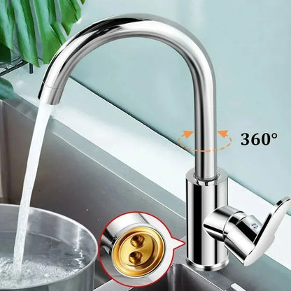 Household Splash-proof Boosting Hot And Cold Faucet Hot And Cold Kitchen Faucet Vegetable Wash Basin Dishwashing Pool Sink