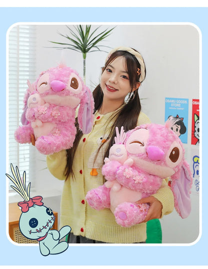 70cm Big Size Disney Lilo & Stitchanime Plush Stuffed Doll Room Decoration Peluche Pillow Angel Plushies Ornaments Gifts