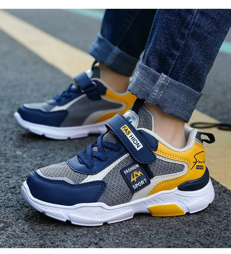 Children Sport Shoes Boys Fashion Mesh Breathable Casual Sneakers Lightweight Running Shoes Comfort.