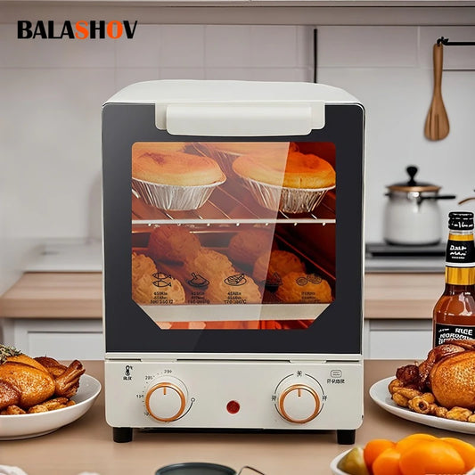 12L Large Capacity Electric Air Fryer Toaster Oven Mechanical Household Kitchen 360° Baking Convection Oven Oil-Free Deep Fryer.