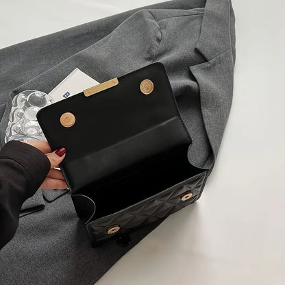 Fashion Chain Women'S Shoulder Bag, Chic Small Square Bag for Women, Luxury Quilted Handbag for Daily Travel, Shopping, Parties..