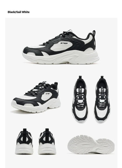 Xtep Women's Casual Shoes 2024 Winter Trendy Retro Durability Comfortable Sneakers Stability Sports Shoes 876418320008