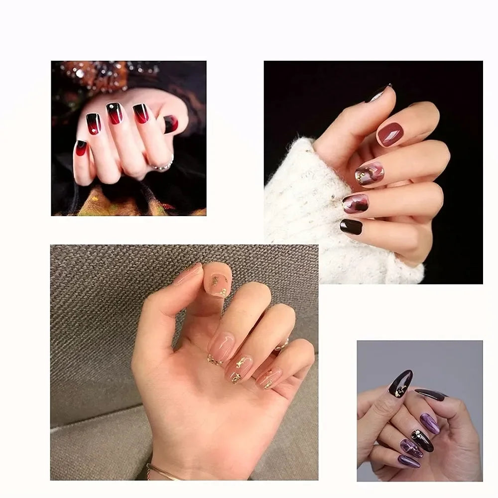 6000Pcs Double-Sided Nail Adhesive Stickers Waterproof Breathable Transparent False Nail Glue Sticker Jelly Nail Tips DIY Tools.