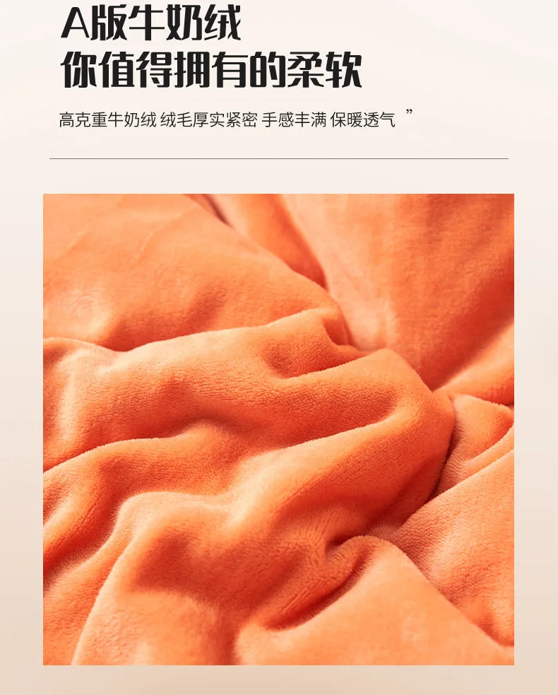 Wool Throw Blanket Keep Warm Winter Bed Blankets Double Sided Queen Duvet Cover Camping Double Bed Cover Bedspread On The Bed.