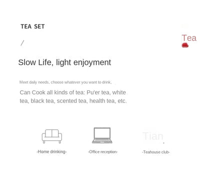 220V High-Temperature Resistant Electric Tea Stove & Tea Kettle Set for Home Use A.