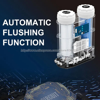 Tankless Reverse Osmosis Water Filtration System, 800 GPD, 2:1 Pure to Drain, TDS Reduction, RO Filter System Under Sink.