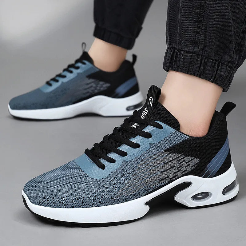 Plus Size 39-45 Shoes for Men Spirng Autumn Fashion Soft Sole Sports Casual Style Running Shoes Lace Up Comfortable Sneakers.