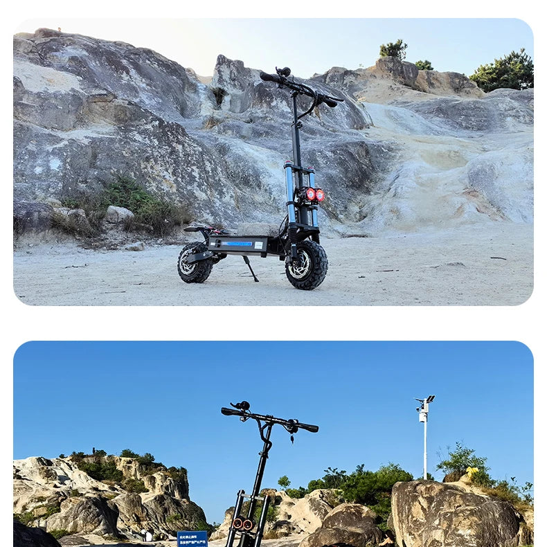 BOYUEDA S3 -11E-Scooter 6000 W Double Motor 60V 38Ah Off-road Scooters Electric 11 -Inch City Folding Electric Scooter