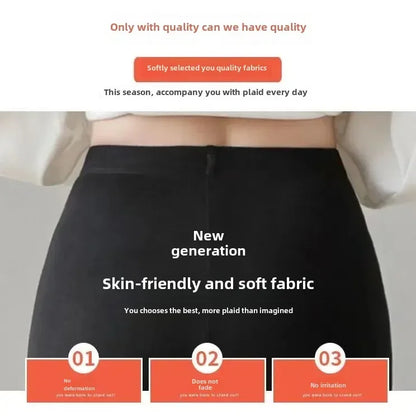 Hoch taillierte, dünne Leggings aus Modal-Baumwolle, Übergröße, Sicherheitshose, elastische Oberbekleidung, Leggings mit mittlerer Taille für Damen