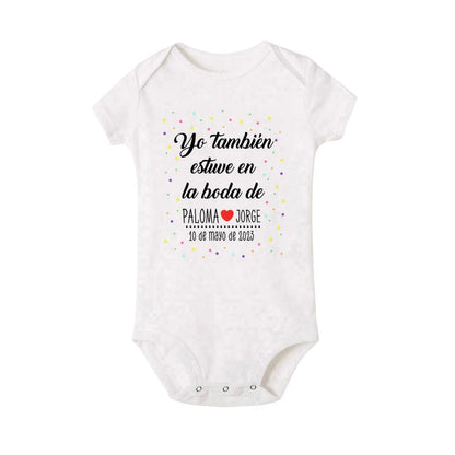 Personalisierter Baby-Body „I Also Attended The Wedding“, individueller Name, Baby-Overall, Hochzeit, Kleinkind, Kleinkind, Junge, Mädchen, Strampler, Outfits