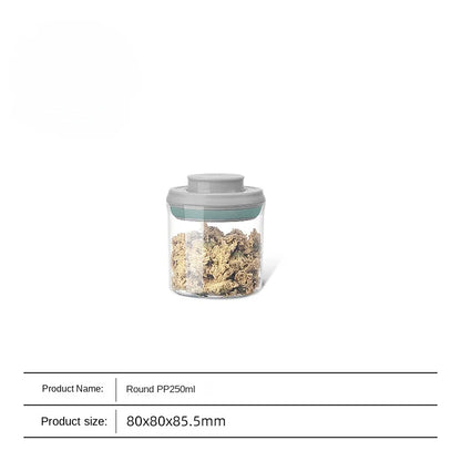 Airtight Food Storage Containers with Lids,Top Pop One Button Control,Air Tight Stackable Dry Cereal Container Set for Pantry