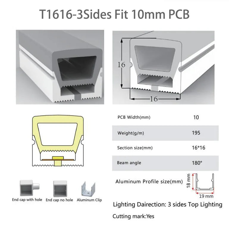 LED Silicone Tube Flexible Neon Soft Lights For SK6812 WS2812B WS2811 DIY Christmas Holiday Decoration Strip Light Tape Rope