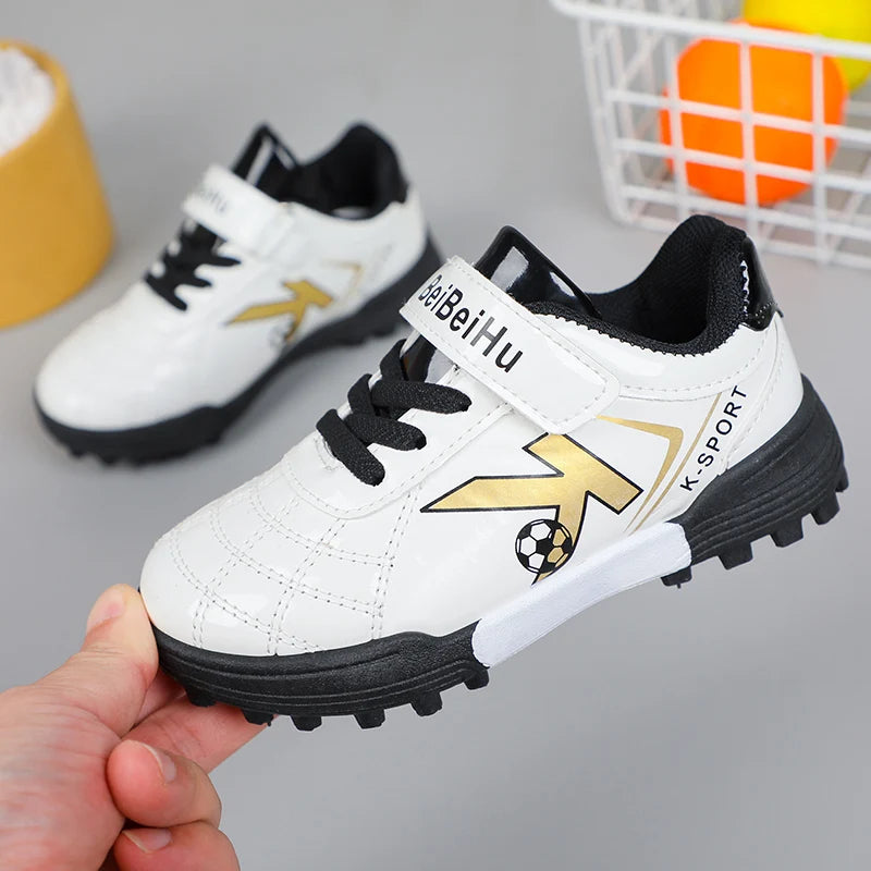 Soccer Cleats for Kids 2024 New Children Football Cleats Fashion Firm Ground Soccer Shoes.
