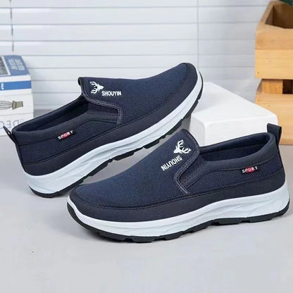 Männer Laufen Wandern Turnschuhe Atmungsaktive Orthopädische Reise Plimsolls Rutschfest Bequem für Outdoor-Aktivitäten Wandern Spazierengehen