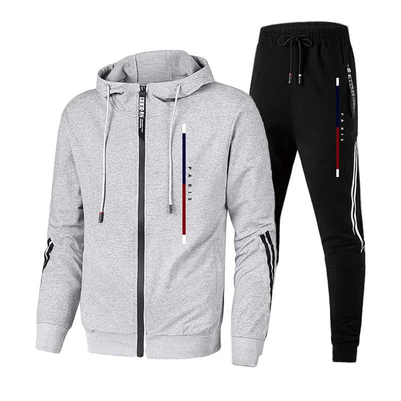 Fashion Men's Tracksuit Autumn Winter Casual Quality Pullover Single Sweatshirt Hoodies Sweatpants Sports Outdoor Daily Clothing.