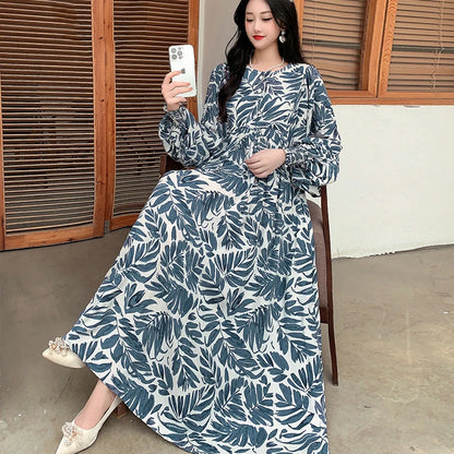 Kleid Frauen Kleidung plus Größe Frühling Sommer böhmischen Strand koreanischen Stil Blumen Vintage Vestidos Robe lose Kleider übergroß