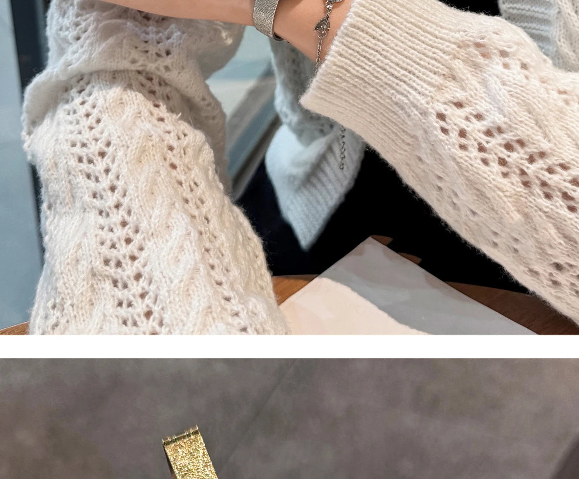 GEDI Golden Watch Light Luxury Quartz Stainless Steel Watch Casual Fashion Dress Temperament Waterproof Women's Wristwatches