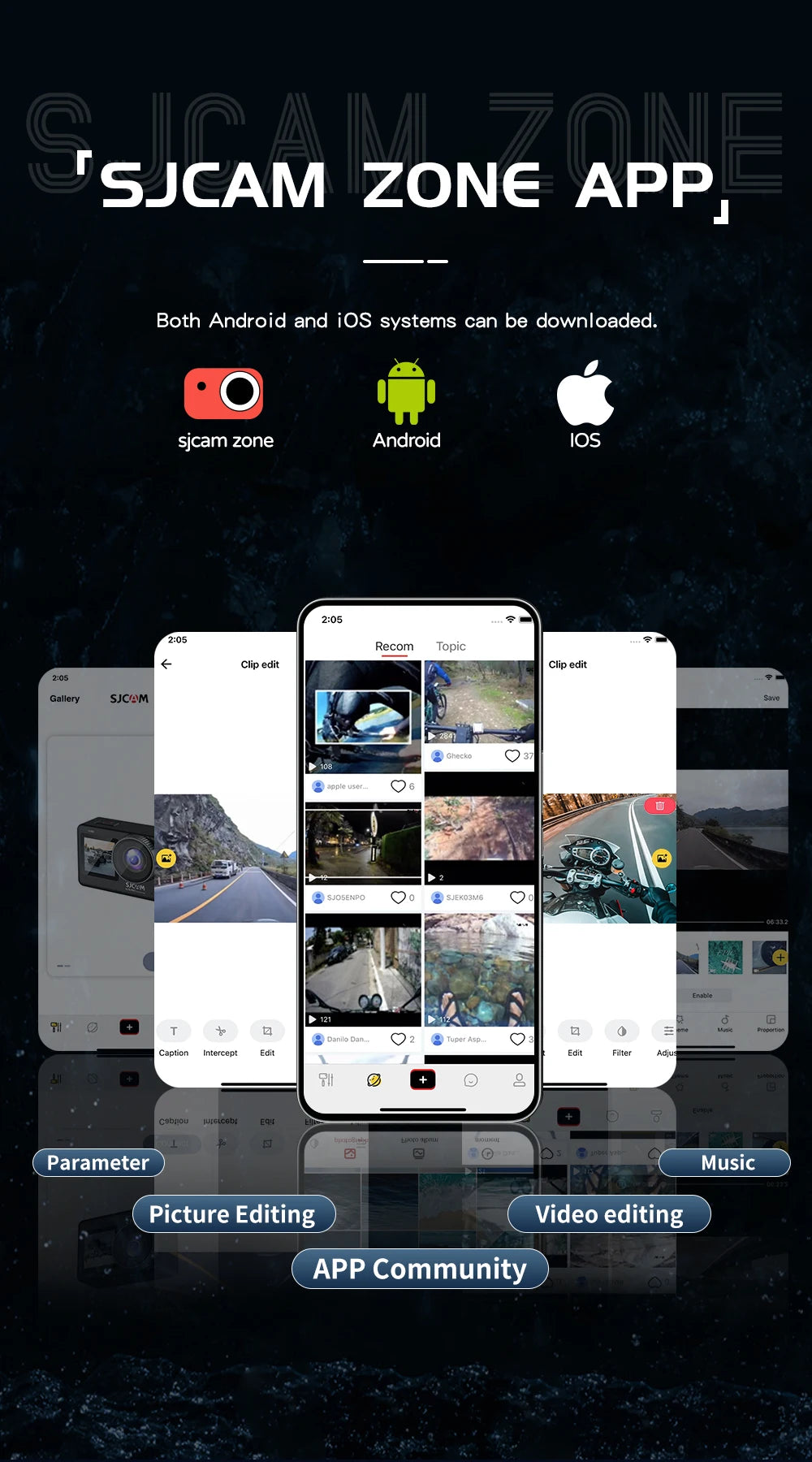 SJCAM C300 4K Action Camera Touch Screen 6-Axis Gyro Stabilization 30m Waterproof 1000+2800mAh Battery 460Min Recording
