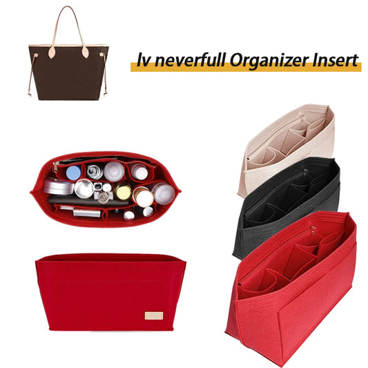 Purse Organizer Insert for Handbags, Felt Bag Organizer for Tote & Purse, Tote Bag Organizer Insert, for lv neverfull.