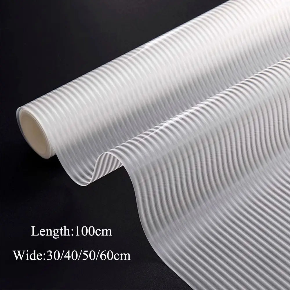 New Reeded Glass Window Privacy Film Opaque UV Protection Static Stripe Decorative Window Film Anti-peep Glass Frosted Film.
