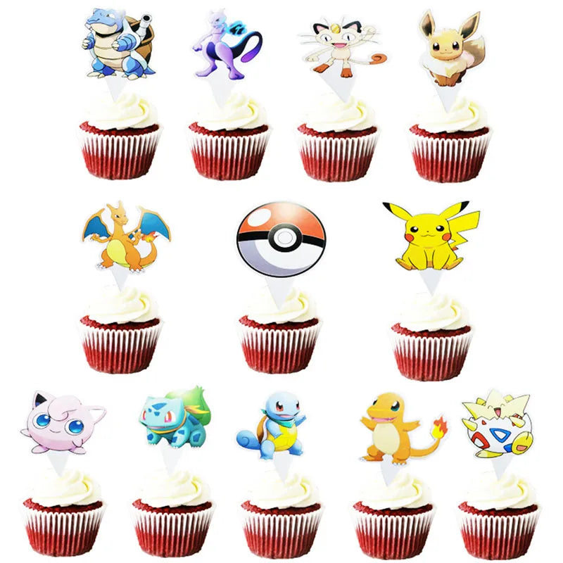 Pokemon Geburtstag Party Dekoration Pikachu Blitz Neue Ballon Set Kid Event Liefert Einweg Geschirr Banner Maske Hintergrund