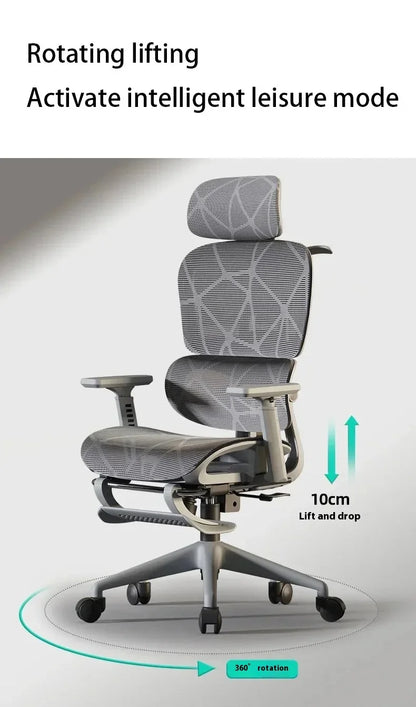 Verstellbare ergonomische Rückenlehne, Video-Gaming-Computerstuhl,