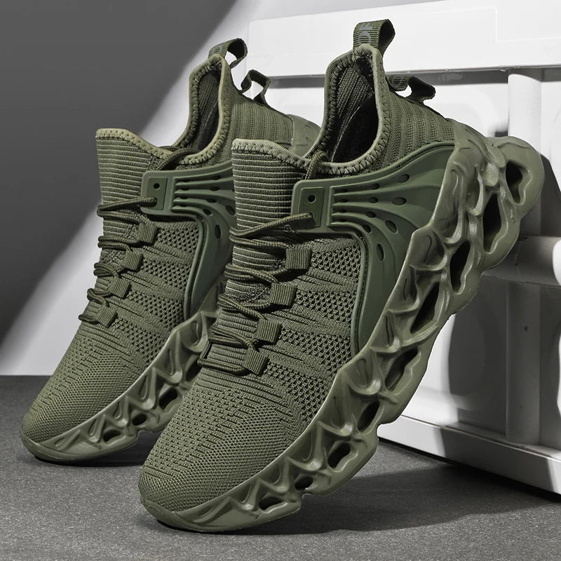 YRZL Men's Athletic Mesh Sneakers Lightweight Comfortable Running Shoes for Men Soft Sole Non Slip Casual Shoes Outdoor Walking.