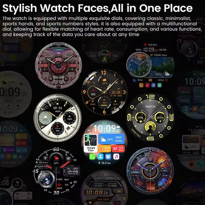 2025New GUHUAVMI GT5 Pro Smart Watch Men HD AMOLED Screen GPS Motion trajectory HeartRate Bluetooth Call 1.52" SmartWatch IP68.