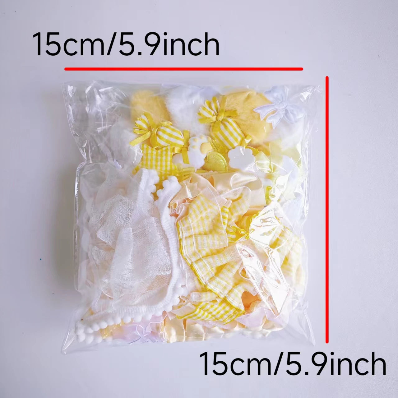 67 pieces of color material package set for bar and tray, collection of girl's pink bow, lace and lace accessories, pain package.