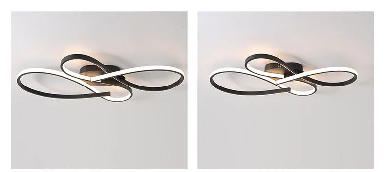 Neue Decke Moderne Kronleuchter Lichter für Wohnzimmer Schlafzimmer Arbeitszimmer Schwarz LED Deckenleuchte für Zimmer Kronleuchter Leuchten.