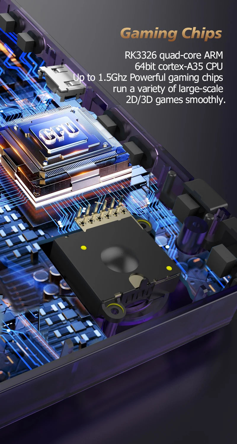 BOYHOM New R36H Retro Handheld Console Open-Source Linux System Classic Game Consoles 3.5 inch IPS Screen Portable Video Player.