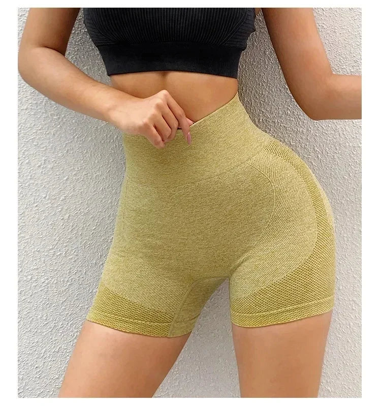 Short Gym Women‘s Gym Shorts High Elasticity Yoga Clothing Absorbent Short Sets Push Up Pants Cycling Jogging Fitness Legging.