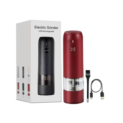 Electric Automatic Salt and Pepper Grinder Set Rechargeable With USB Gravity Spice Mill Adjustable Spices Grinder Kitchen Tools