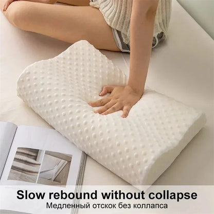 Long Pillow Memory Foam Bedding Pillow Neck Protection Slow Rebound Shaped Maternity Pillow For Sleeping Orthopedic Pillows.