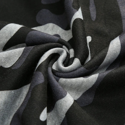 Men's Sportswear Set Two-piece Casual Jogging Warm Breathable Fitness Sportswear Set Military Tactical Hoodie + Trousers.