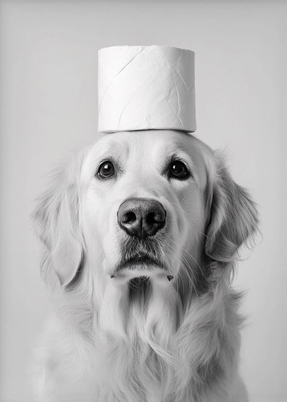 Highland Cow Otter Cat  Raccoon with Toilet Paper Poster Print Canvas Painting Bathroom Wall Art Funny Toilet Humor Home Decor.