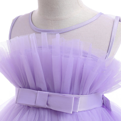 Formelle Abendkleider für Kinder, elegante Partykleider für Mädchen, Kleider mit abnehmbarem Prinzessinnenkleid